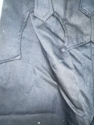 New Vintage Black Western Girl Polyester Pants #77 SS-70