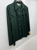 New Men’s Lee Green Long Sleeve Pearl Snap Jacket Medium O-52