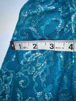 New Kids Blue Western With Fringe Western Attitude Long Sleeve Dress M 3B-118