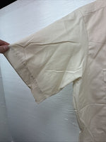 New Men’s H Bar C Tan Short Sleeve Pearl Snap 16.5 Large AA-111