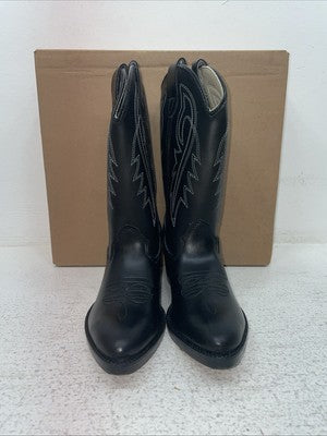 New Kids Black Bronco Cowboy Boots. C 1890 13 D. 23-36