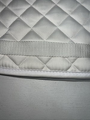 New Professionals Choice White John Deere All Purpose English Saddle Pad PP-10