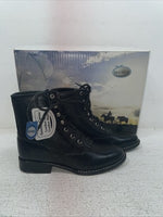 New Kids Black Lace Up Old West Cowboy Boots. 5110 2. 23-141