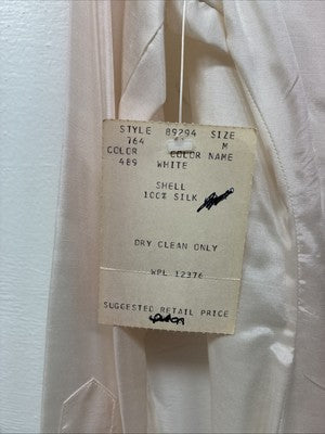 New Women’s Pioneer Wear White Long Sleeve Button Up Medium MM-95