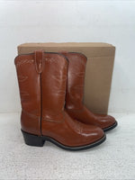 New Kids Brown Texas Brand Cowboy Boots. C 111 2 E E. 23-147