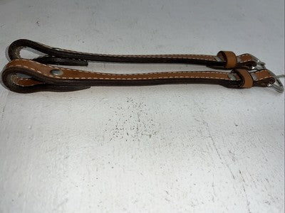 New Congress Leather Brown Leather Bridle Cheek Pieces R-503
