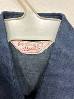 New Women’s H Bar C Blue Jean Long Sleeve Pearl Snap 34 TT-8