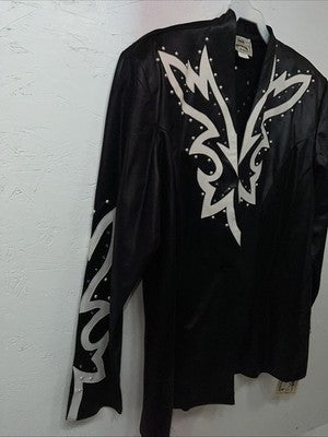 New Women’s Black 1849 Authentic Ranchwear Western Show Jacket Large UU-67