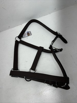 New Tough 1 Genuine Leather Brown Draft Halter #44-9500 W-48