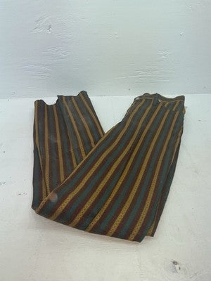 New Vintage Color Striped Western Prior Polyester Pants #1123 XX-11