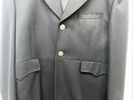 New Men’s Circle S Black Long Suit Coat 42R #25832 LL-606