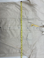 New Men’s H Bar C Tan Short Sleeve Pearl Snap 16.5 Large AA-111
