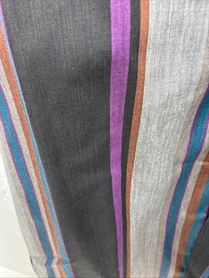 New Men’s ELY Cattleman Multicolor Stripe Long Sleeve Pearl Snap Medium Q-95