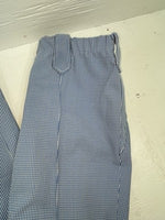 New Vintage Blue Checkered Dickson Jenkins Polyester Pants #536 VV-73