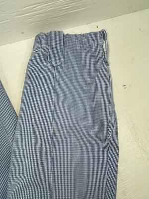 New Vintage Blue Checkered Dickson Jenkins Polyester Pants #536 VV-73