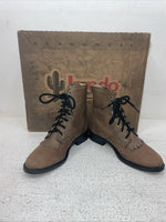 New Kids Brown Lace Up Laredo Cowboy Boots. 2005 13 M. 23-32