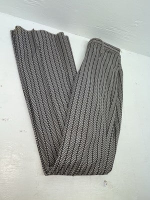 New Vintage Black And White Checkered Panhandle Slim Polyester Pants #8042 SS-53