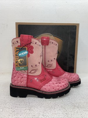 New Kids Pink Ariat Cowboy Boots. 32500 Y 3 M. 22-29