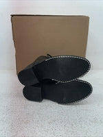 New Kids Black Lace Up Texas Brand Cowboy Boots. C 1350 13 D. 23-66