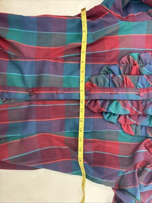 New Women’s Dickson Jenkins Plaid Long Sleeve Button Up Size 16 MM-140