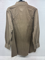 New Men’s White Horse Brown Western Long Sleeve Pearl Snap Large V-99