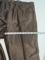 New Vintage Brown Circle S Polyester Pants #CP5091 XX-84