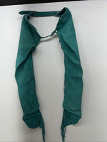 NOS Turquoise Whitman Show Chaps With Fringe Adjustable Waist 35” Small L-26