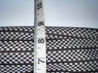 New Vintage Black And White Checkered Panhandle Slim Polyester Pants #8042 SS-53
