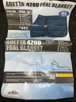 New ABetta Blue 420D Foal Blanket #402NVXXL PP-4