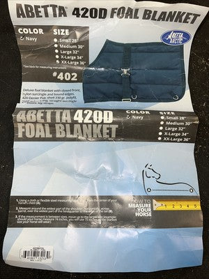 New ABetta Blue 420D Foal Blanket #402NVXXL PP-4