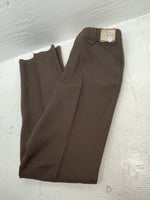 New Vintage Brown H Bar C Polyester Pants #477 3A-38