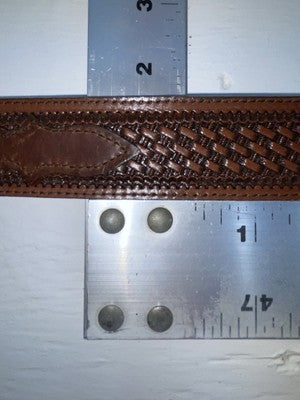 New Brown Genuine Leather Nocona Tooled 36” Belt #1010002 Z-140