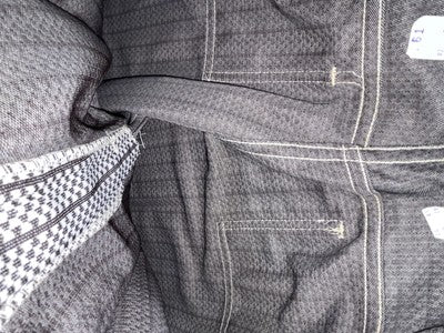 New Vintage Black And White Checkered Panhandle Slim Polyester Pants #8042 SS-53
