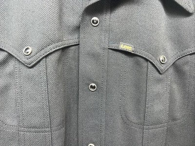 New Men’s Black Lee Button Up Long Sleeve Shirt M #4001 WW-47