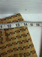 New Vintage Brown Checkered Ranchmount Polyester Pants #7390 SS-88