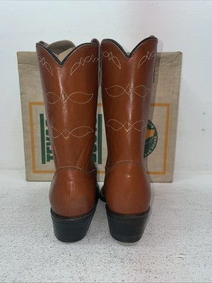 New Kids Brown Texas Brand Cowboy Boots. C 111 3 E E. 22-10