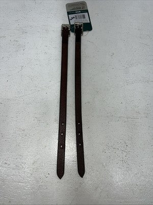New Tough 1 Dark Oil Straight Leather Stirrup Hobble Strap 1/2x12 #56-1132 R-509