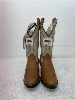 New Kids Brown Smoky Mountian Cowboy Boots. 3906 12.5 12 1/2. 23-25