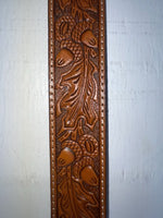 New Brown Genuine Leather Nocona Tooled 28” Belt #N1311777 JJ-26