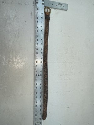 New Brown Genuine Leather Perkies Tooled 22” Belt #170 NN-91