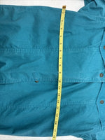 New Women’s Wrangler Blue Short Sleeve Button Up Medium MM-107