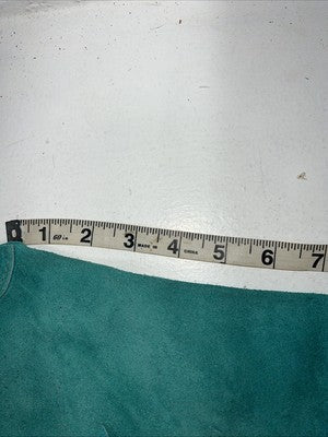 NOS Turquoise Whitman Show Chaps With Fringe Adjustable Waist 35” Small L-26
