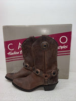 New Youth Brown Capezio Cowboy Boots. L 261 5 M. 2-154
