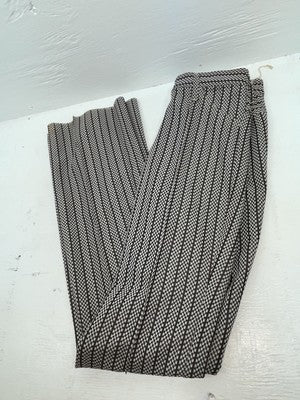 New Vintage Black And White Checkered Panhandle Slim Polyester Pants #8042 SS-53