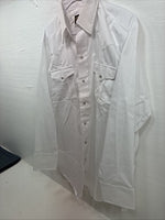 New Men’s Panhandle Slim White Long Sleeve Pearl Snap 16.5 Large X-56