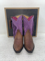 New Kids Purple With Fringe Ariat Cowboy Boots. 10012797 2.5 2 1/2 M. 23-139