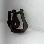 New Brown Plastic With Leather Stirrups FF-6