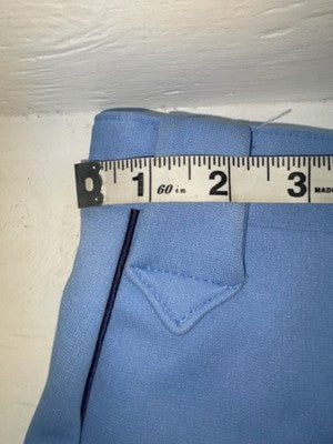 New Vintage Blue Floral Panhandle Slim Polyester Pants #76M2216 ZZ-2