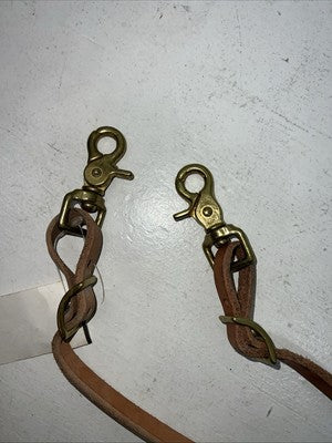New Light Oil Genuine Leather Roping Reins #120-239 Y-11