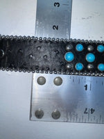 New Black Genuine Leather Blazin Roxx Blue Bling Cross XL Belt #N3520401 Z-78